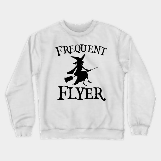 Frequent Flyer Halloween Design Crewneck Sweatshirt by RJCatch